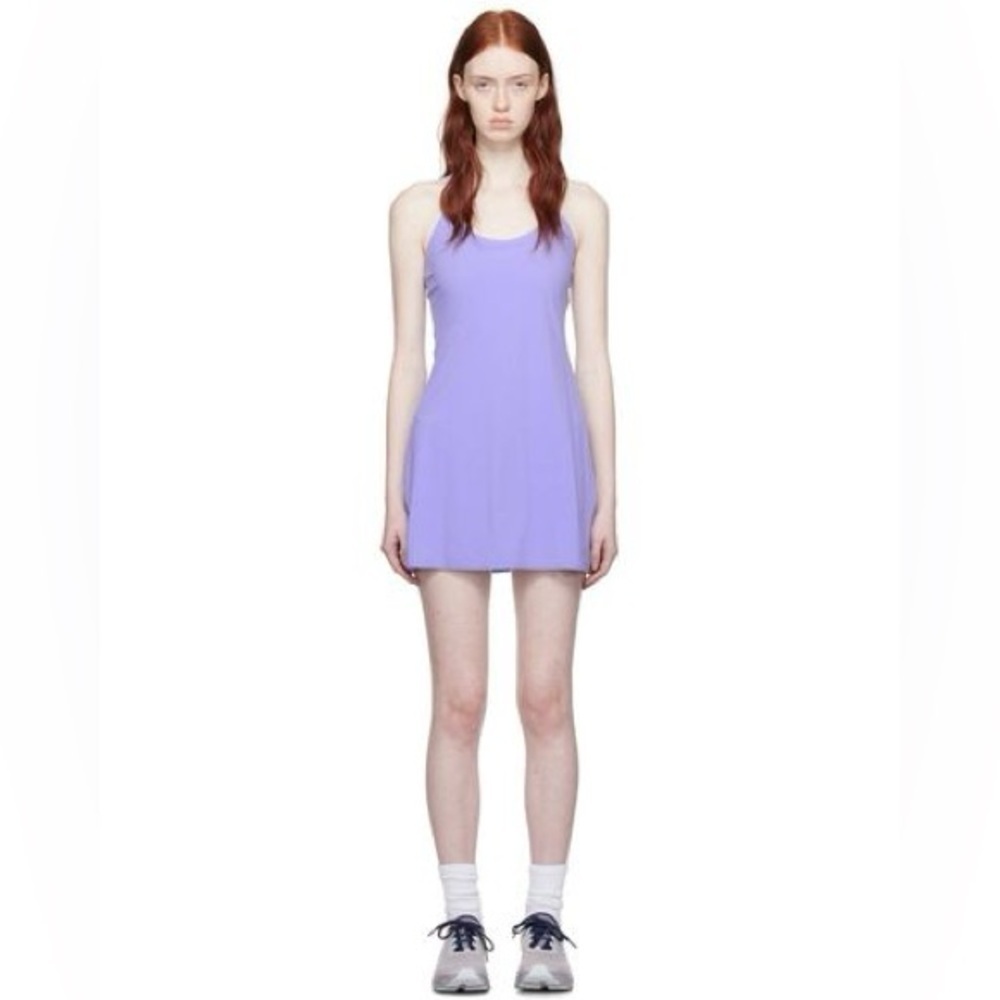 Outdoor Voices The Exercise Dress Size L NWT in Grape Bloom Built in Shorts